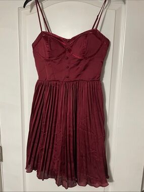 American Eagle Outfitters Burgundy Dress size 4